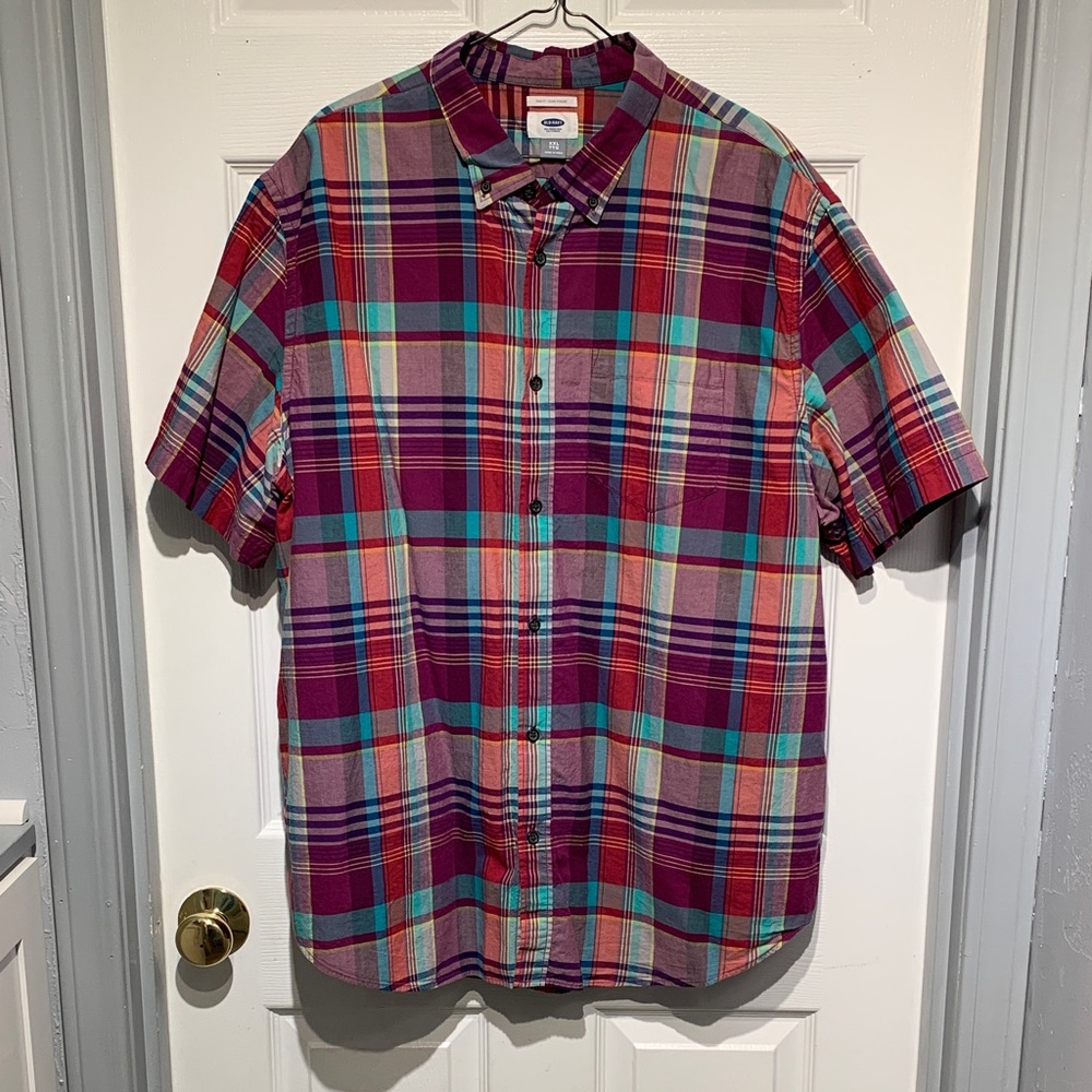 Old Navy Multicolor Plaid Men's Shirt